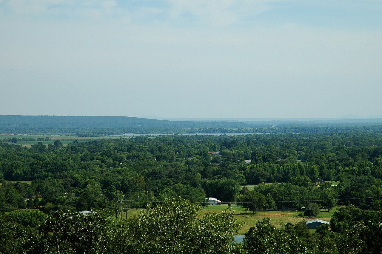Dyer, Arkansas view from mountain