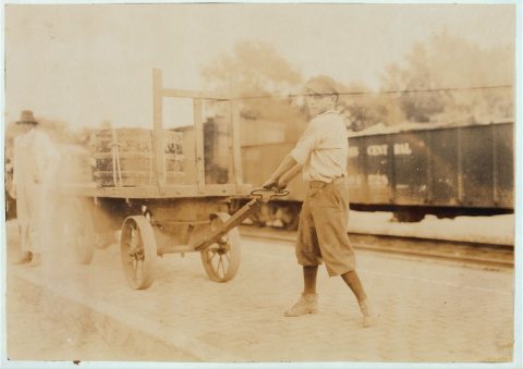 15-year old boy says he works some for the railroad. Mountain Grove, Missouri