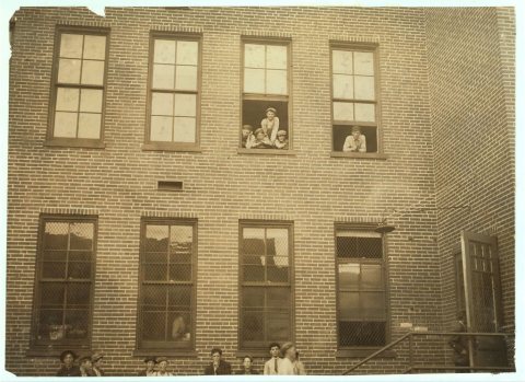 Some of the youngsters working in Peters Shoe Co