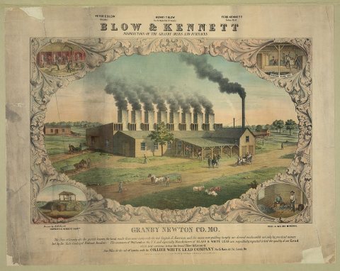 Blow & Kennett...Granby Newton Co., Mo...Collier White Lead Co...c1860
