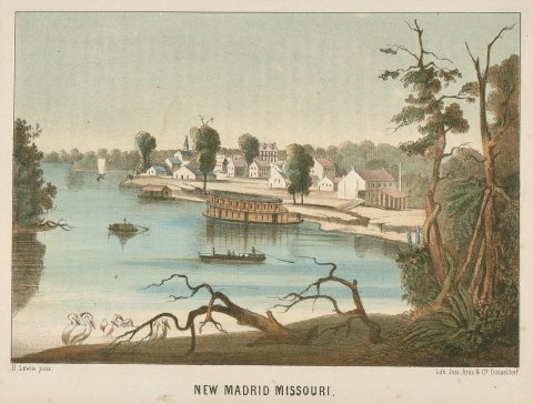 Lithographic print made 1854 of