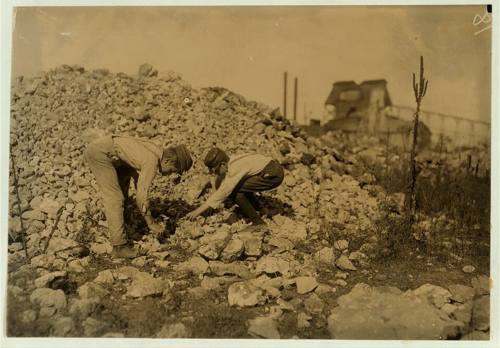 Basil Roberts and James Hopper, both 12 years old, go to school when in session and work at Coleman Bros. Zinc Mine