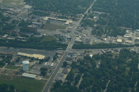 Aerial view of Raytown, Missouri 8-31-2013