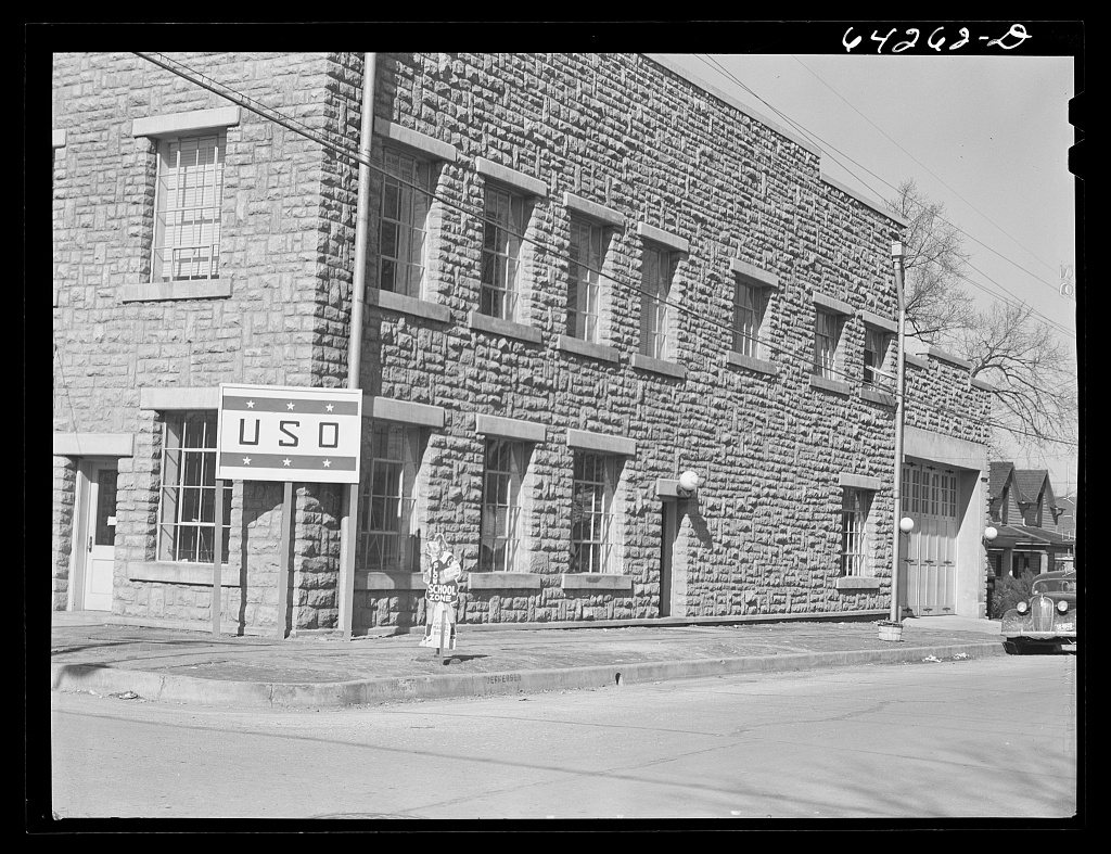 Neosho, Missouri. USO (United Service Organizations) building