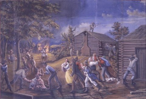 Saints Driven From Jackson County Missouri by C.C.A. Christensen