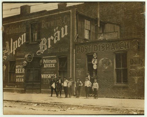 Johnston's Branch adjoining Saloon 10th & Cass St. Location: St. Louis, Missouri