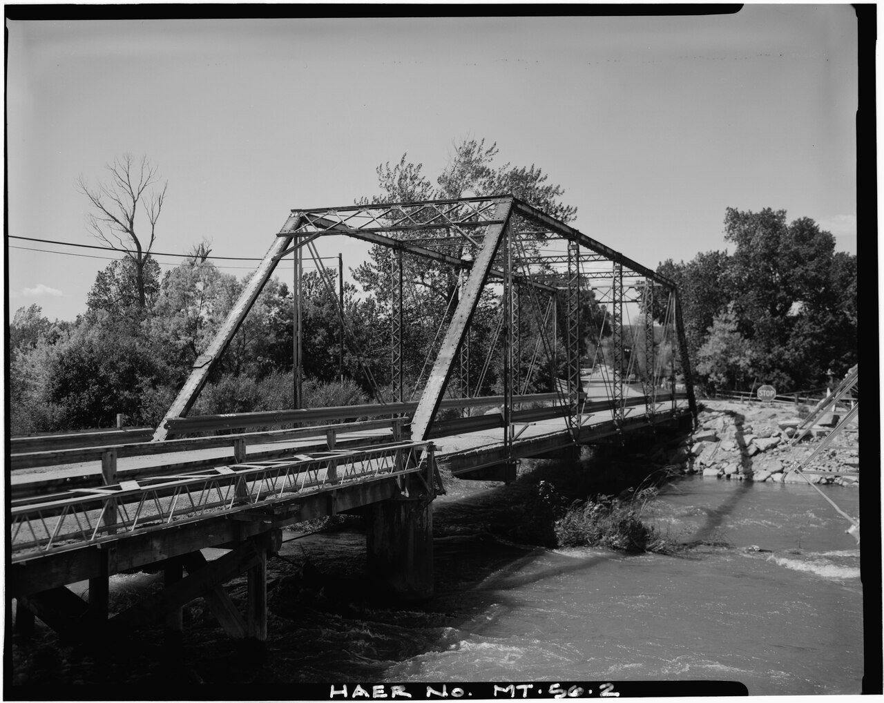 3-4 VIEW OF BRIDGE, LOOKING NORTHWEST - Rock Creek Bridge, Spanning Rock Creek at County Road, South end of Main Street…