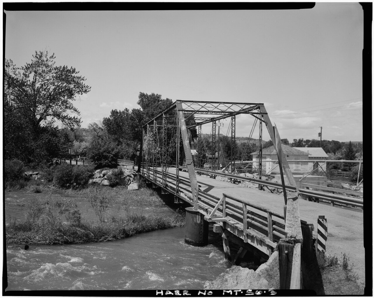 3-4 VIEW OF BRIDGE, LOOKING NORTH - Rock Creek Bridge, Spanning Rock Creek at County Road, South end of Main Street, Jo…
