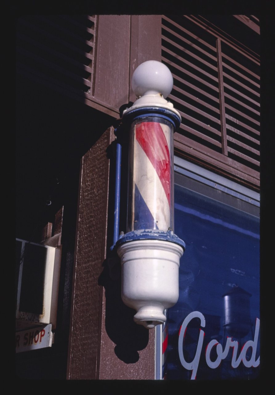 Barber pole, Main Street