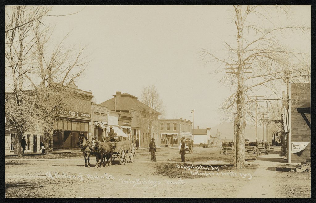 A portion of Main St