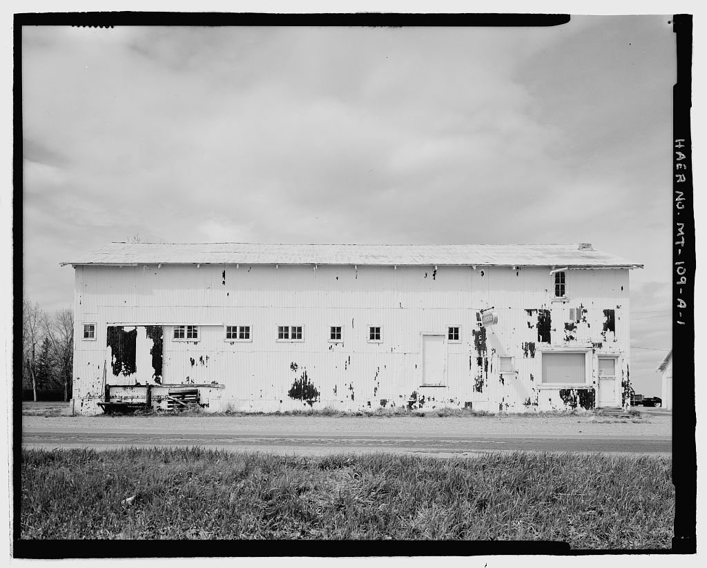 Conrad Refining Company Oil Refinery, Office & Warehouse Building, 60 feet northwest of centerline at Montana Secondary…
