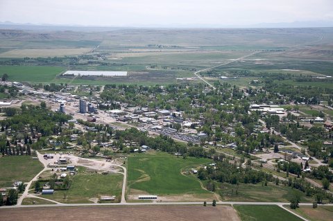 Choteau MT - aerial
