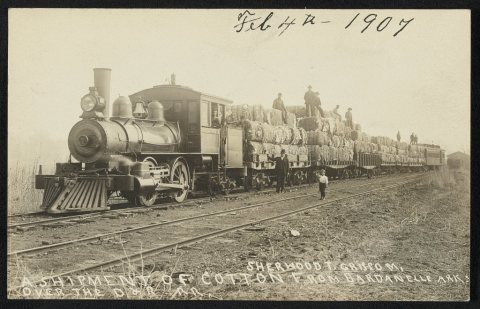 A shipment of cotton from Dardanelle, Ark. over the D & R RR