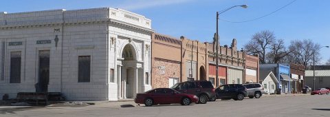 Creston, Nebraska Pine Street from SW 1