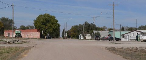 Ong, Nebraska downtown from S 2