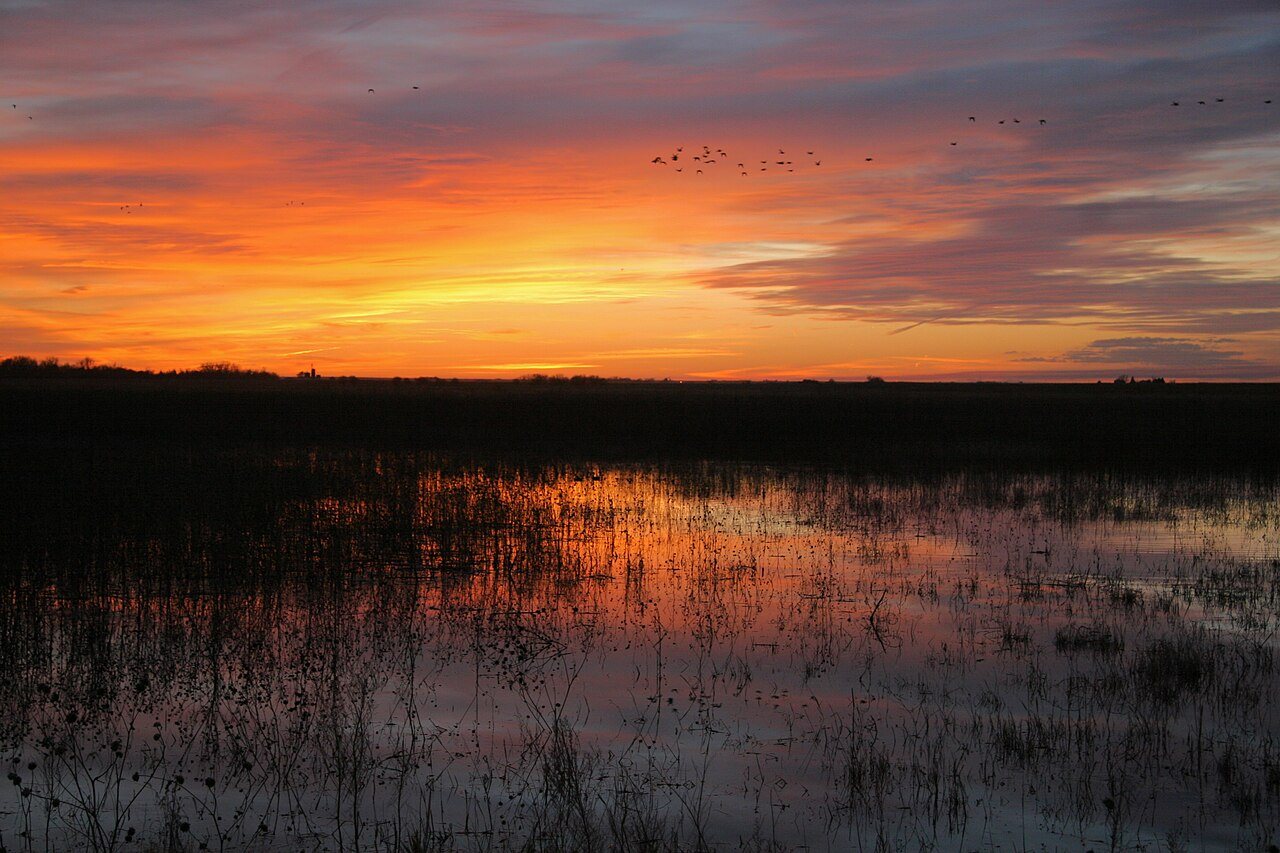 Sunset at Funk WPA, NE