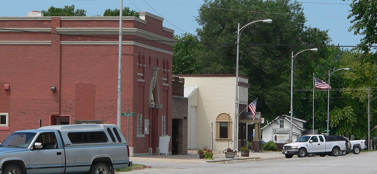 Bruning, Nebraska downtown 1
