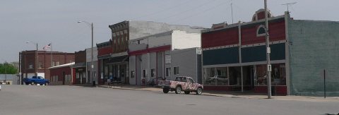Sterling, Nebraska Broadway from Washington S side 1