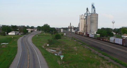 Overton, Nebraska from W
