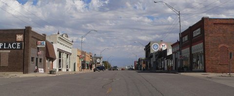 Wausa, Nebraska Broadway from Sherman 2