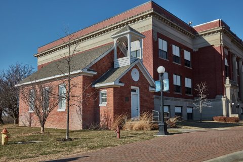 Campus buildings at Peru State College near Peru, Nebraska