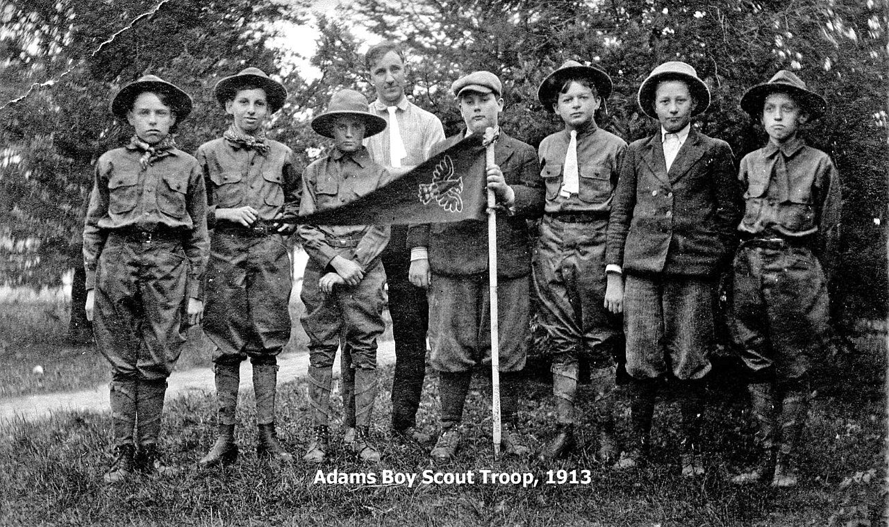 Adams, Nebraska Boy Scout troop 1913