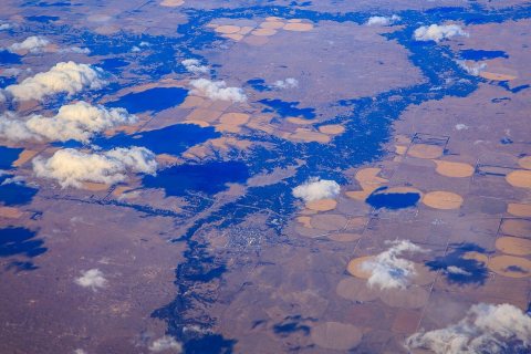 From the air - Miami - Chicago - San Francisco - Vancouver - looking N to