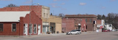 Ansley, Nebraska downtown from SE