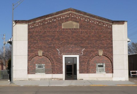 Osmond, Nebraska city hall from W