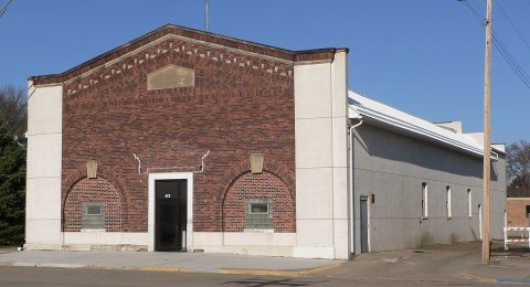 Osmond, Nebraska city hall from SW