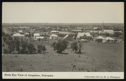 Birds eye view of Arapahoe, Nebraska