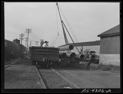 Untitled photo, possibly related to: Little Rock, Arkansas to Missouri-Arkansas state line. Bald Knob, Arkansas. War em…
