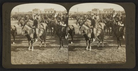 President Roosevelt's western tour - Crawford (Neb.) 10th Cavalry
