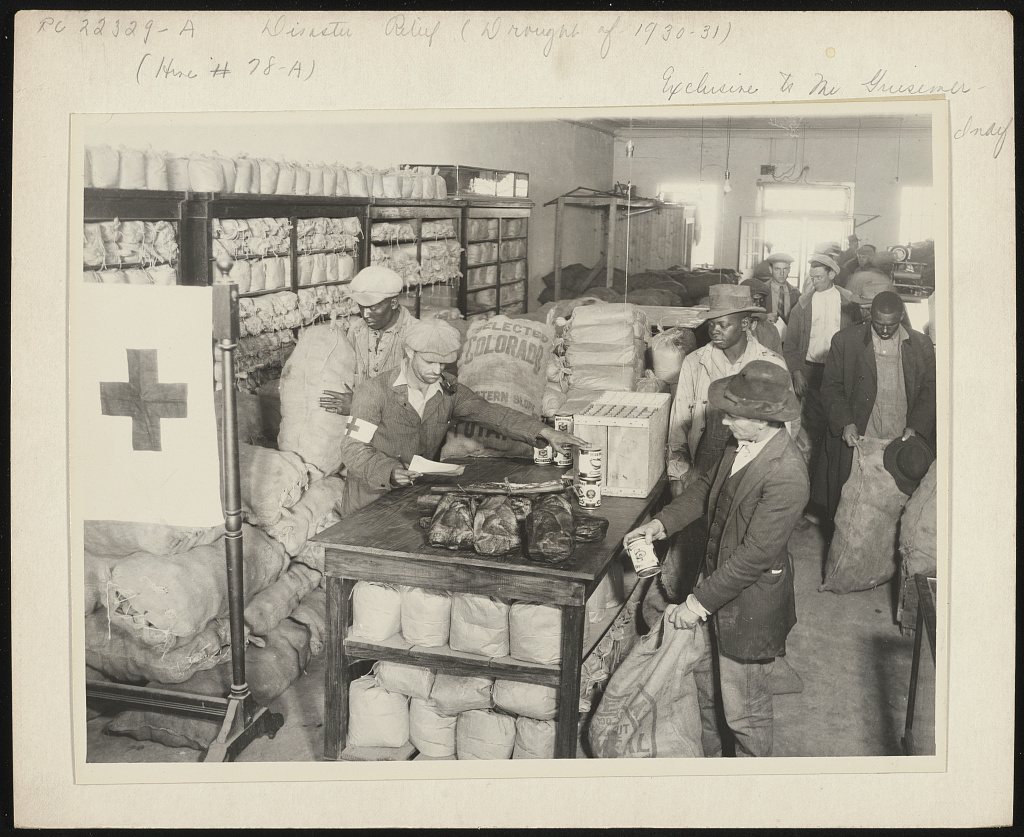More than 500 carloads of foodstuffs were donated to the Red Cross for the drought sufferers, from northern, central an…