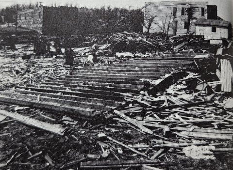 1913 Easter Tornado Outbreak, Downtown