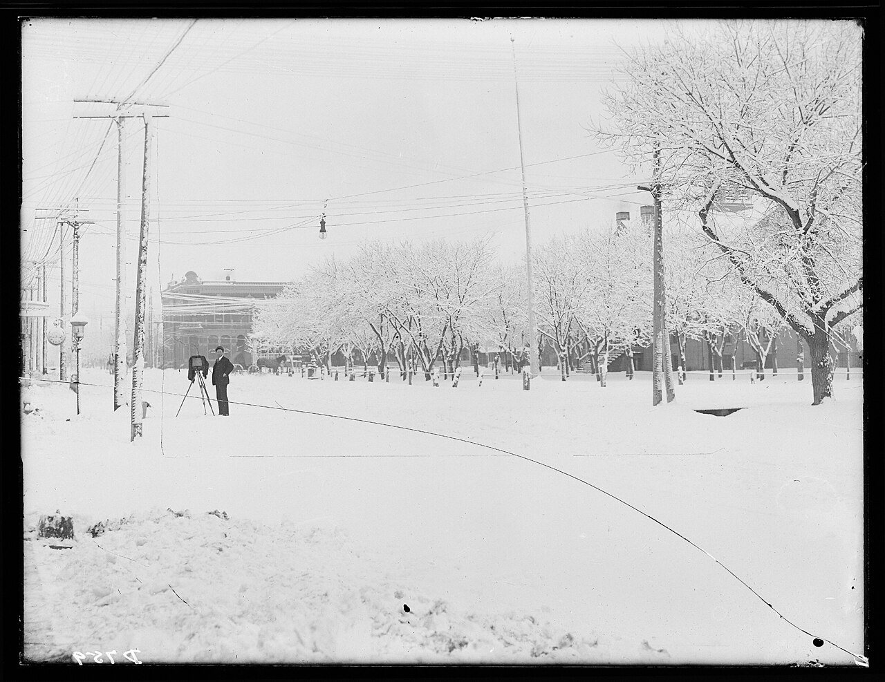 Snow Scene in Ord Nebraska 1907