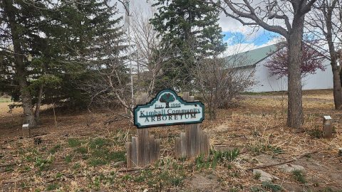 Kimball Community Arboretum sign