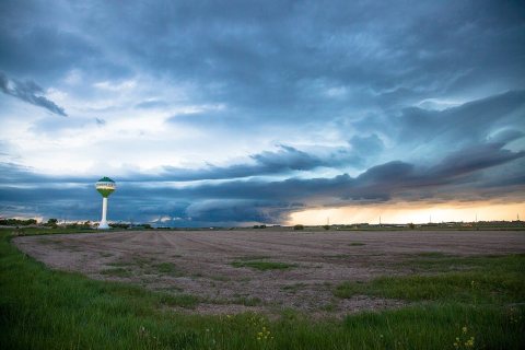 Schuyler - Nebraska - Stormy sunset