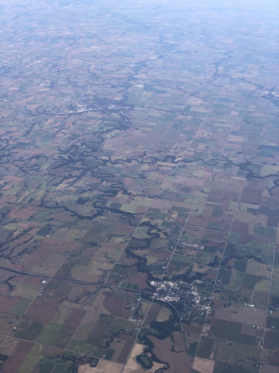 2022-09-11 16 11 12 Aerial view southeast down the Big Blue River from Milford in southeastern Seward County, Nebraska …