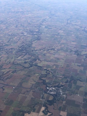 2022-09-11 16 11 12 Aerial view southeast down the Big Blue River from Milford in southeastern Seward County, Nebraska …