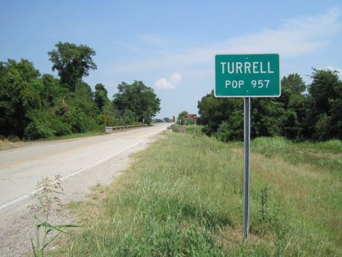 Turrell AR 01 sign