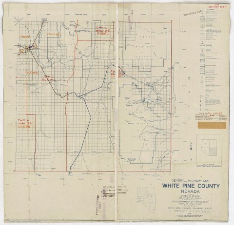 1950 Census Enumeration District Maps - Nevada (NV) - White Pine County - White Pine County - ED 17-1 to 27