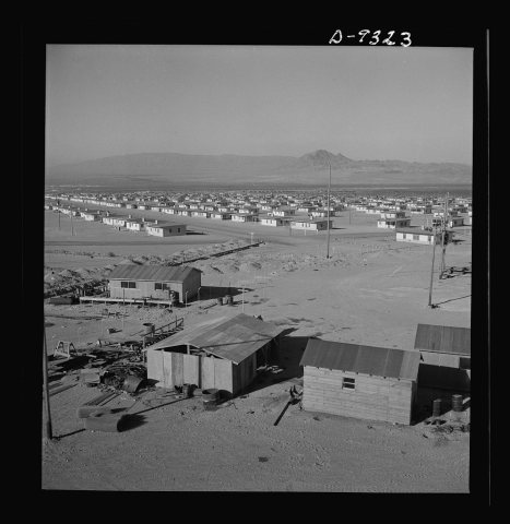 Production. Magnesium. Construction sheds and mountains are landscape features at the present time at Basic Magnesium's…