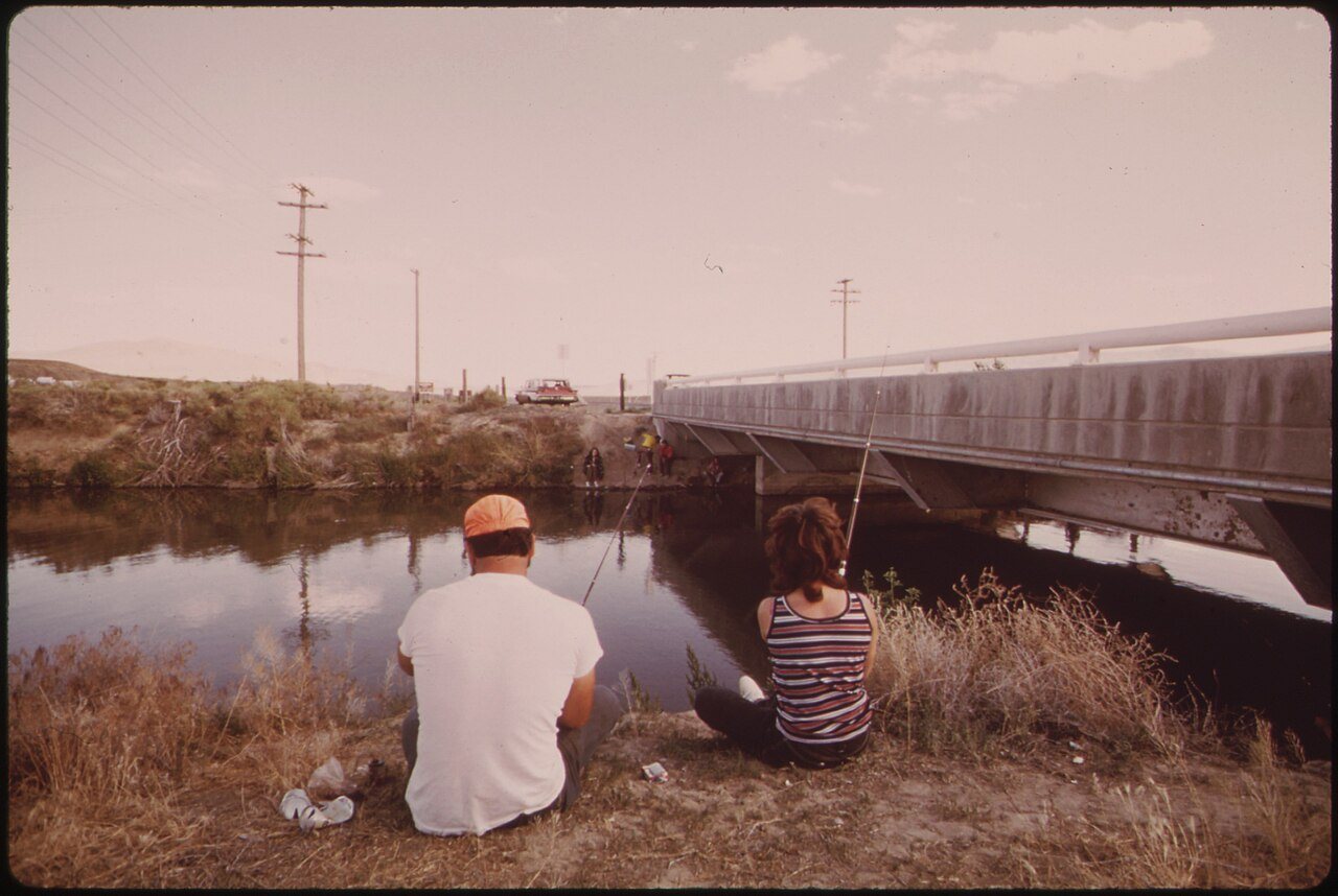 DIVERSIONARY CANAL OF THE TRUCKEE RIVER AT FERNLEY IS PART OF THE NEWLANDS IRRIGATION PROJECT