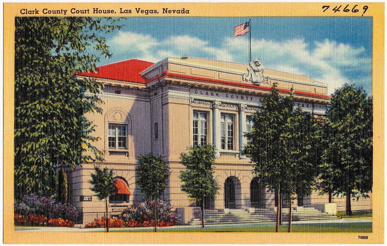 Clark County Court House, Las Vegas, Nevada (74669)