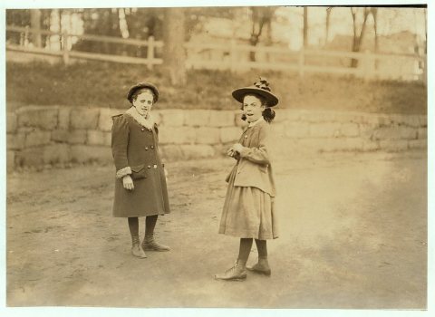 The girl on right hand works regularly in Great Falls Mfg. Co., Somersworth, N.H. Eva Vanasse, 82 Washington St. Been t…