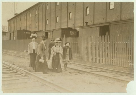 Group coming out of Great Falls Mfg. Co