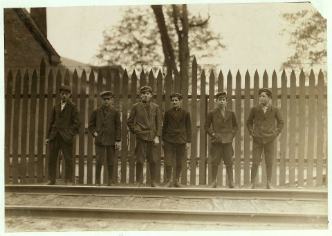 Boys working in Great Falls Mfg. Co., Somersworth, N.H. Alcide Turcotte, 15 1-2 Union Street. Albert Beaupre, 1 Kings L…