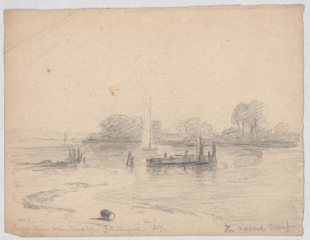 Jersey shore near Beverley [sic]