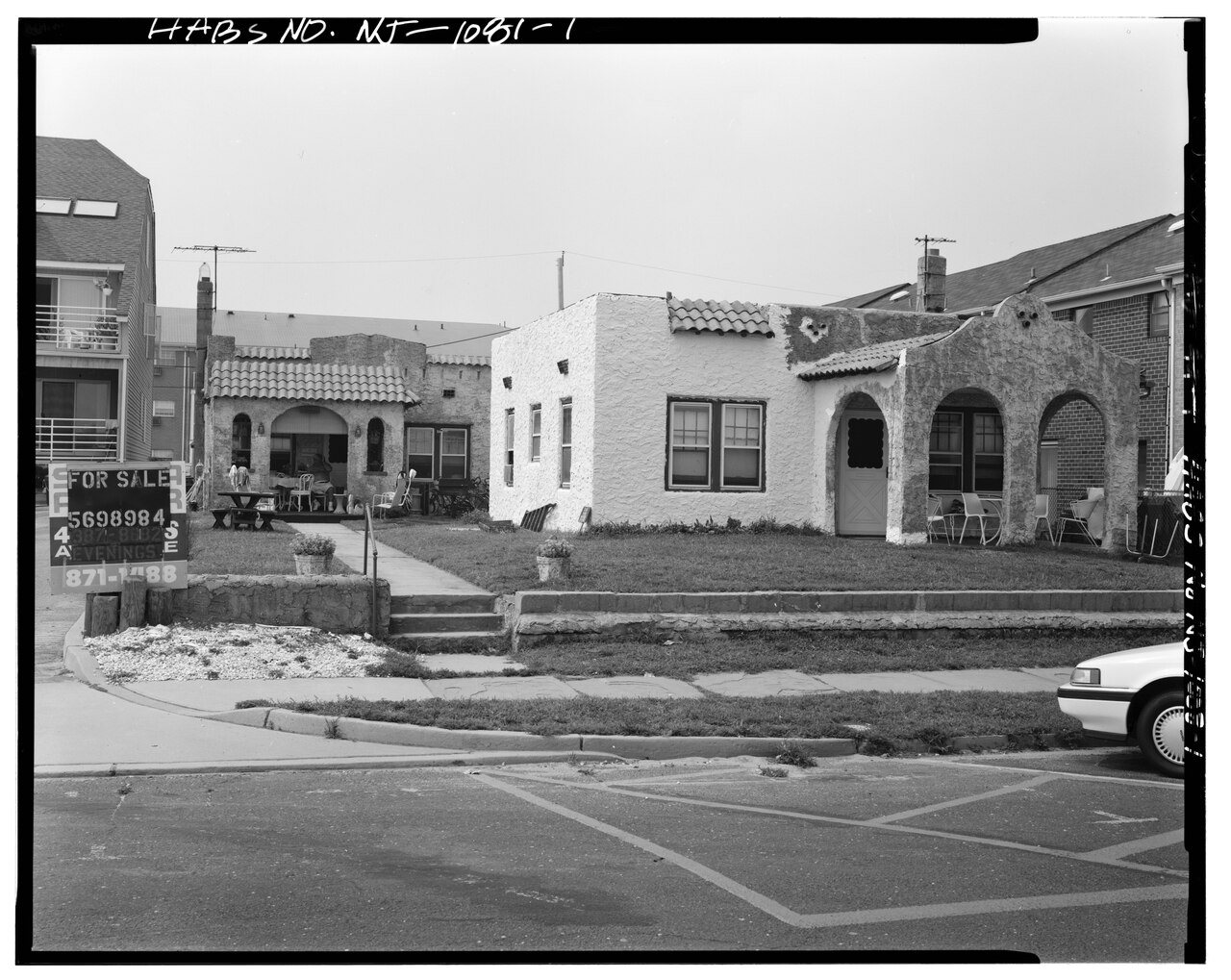 PERSPECTIVE VIEW OF HOUSE AND ENVIRONS LOOKING WEST - 709 Ocean Avenue (House)